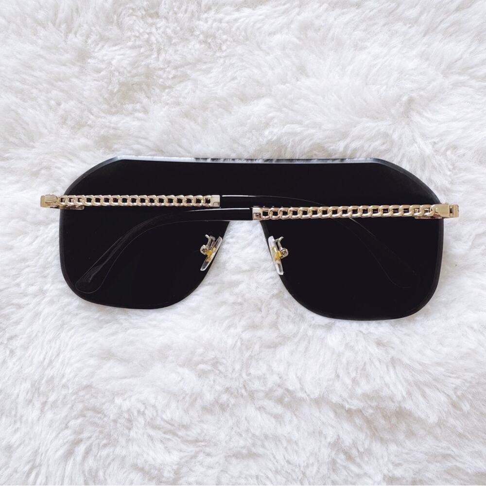 Piper Black Single-Lens Sunglasses - Picture 10 of 10